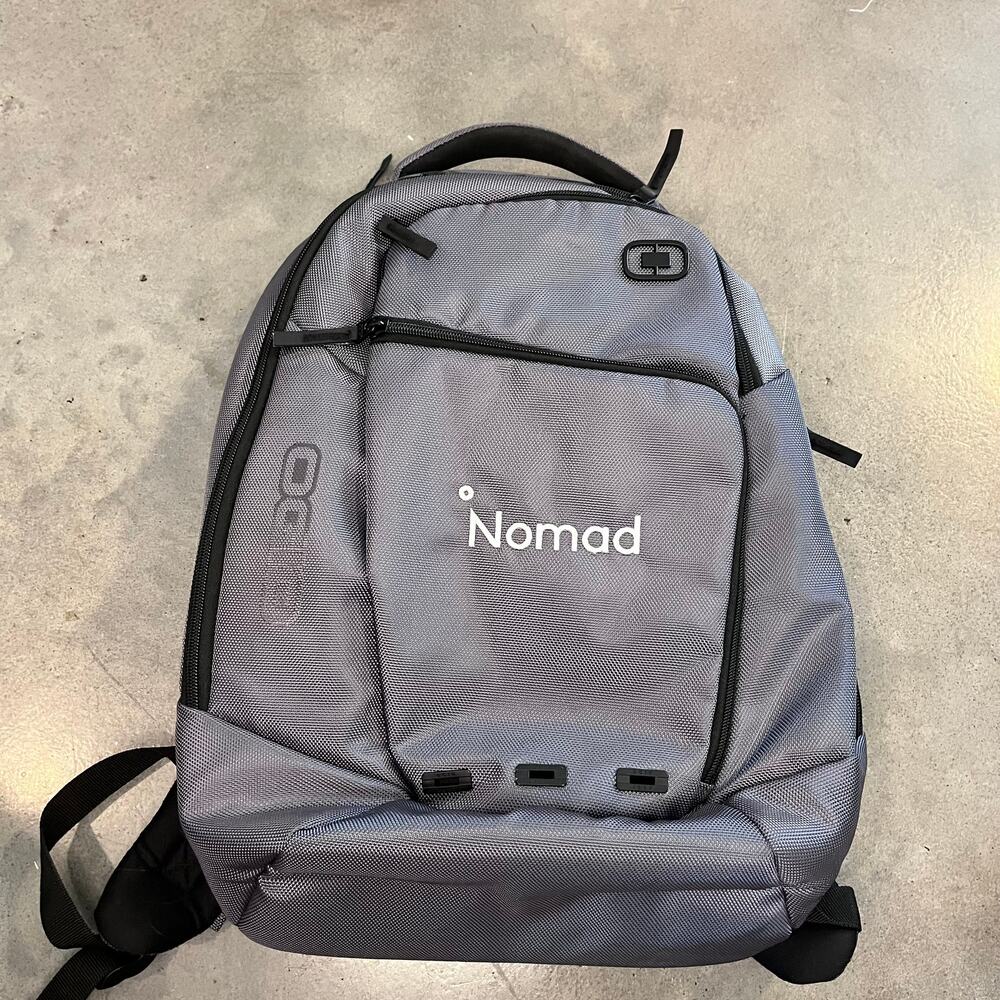 OGIO Metallic GRAY Ace Nomad Backpack fleece lined mens modern backpack NEW